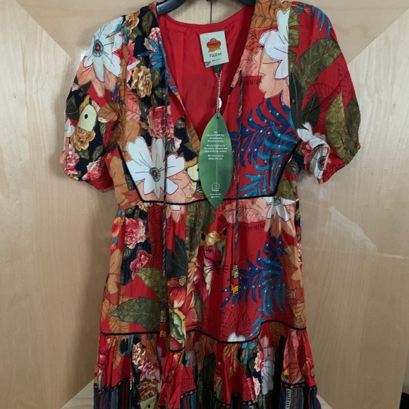 Farm rio Bordado Flores midi dress - Picture 2 of 7